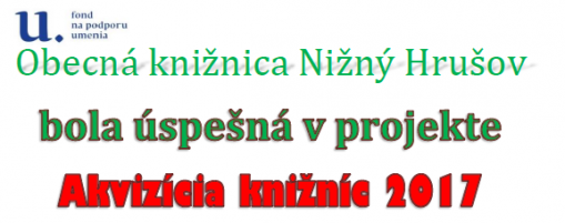 Akvizícia knižníc 2017